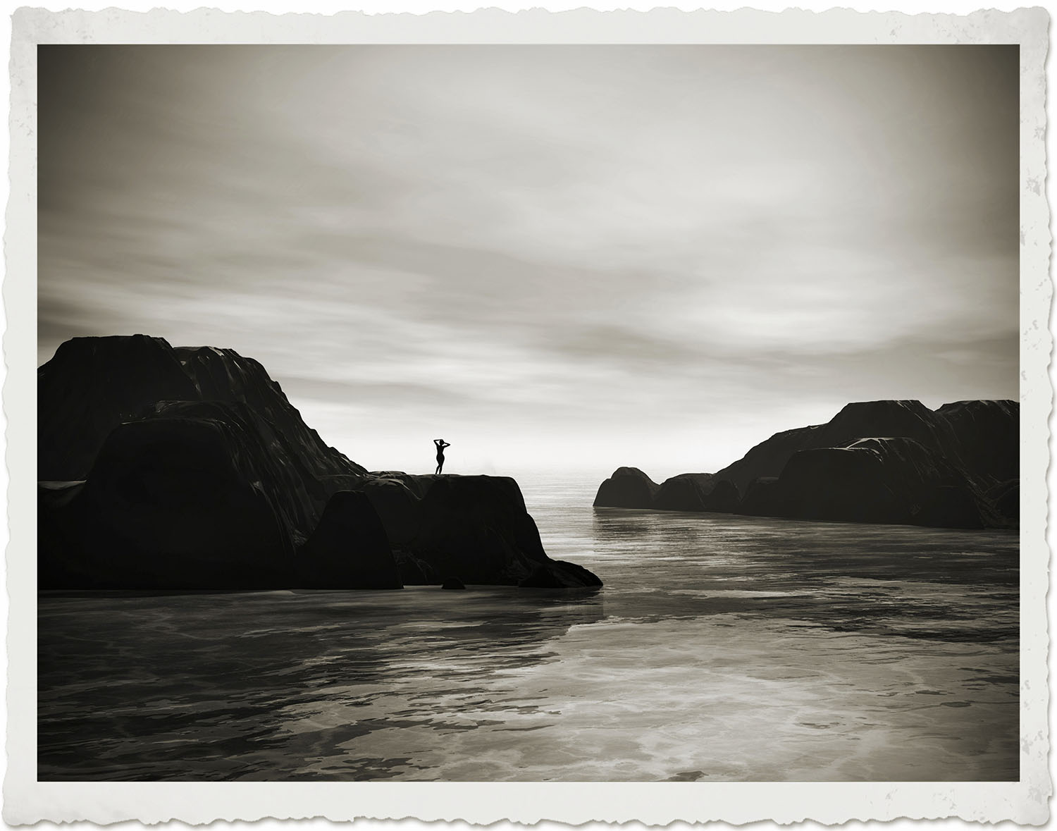 Alone in the Mountains - made with Bryce