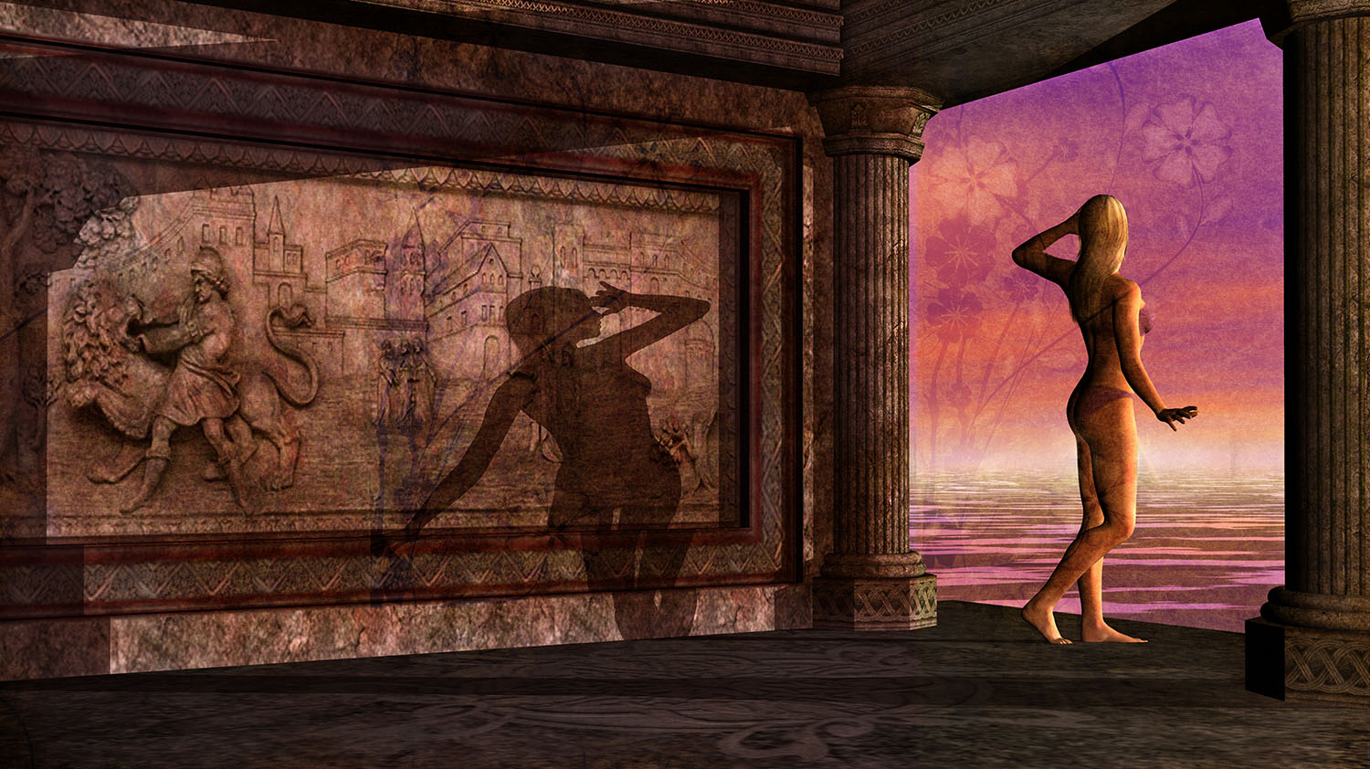 Dream In Ruins - made with daz 3D