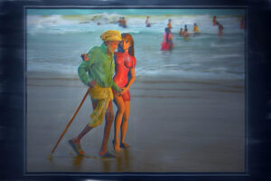 Helping hand - composite of photograph and 3D