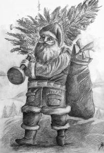 Pencil Sketch - Santa Clause