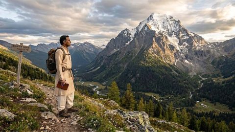 পাহাড় চূড়ায়